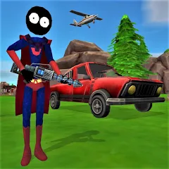 Stick Superhero МОД на Андроид
