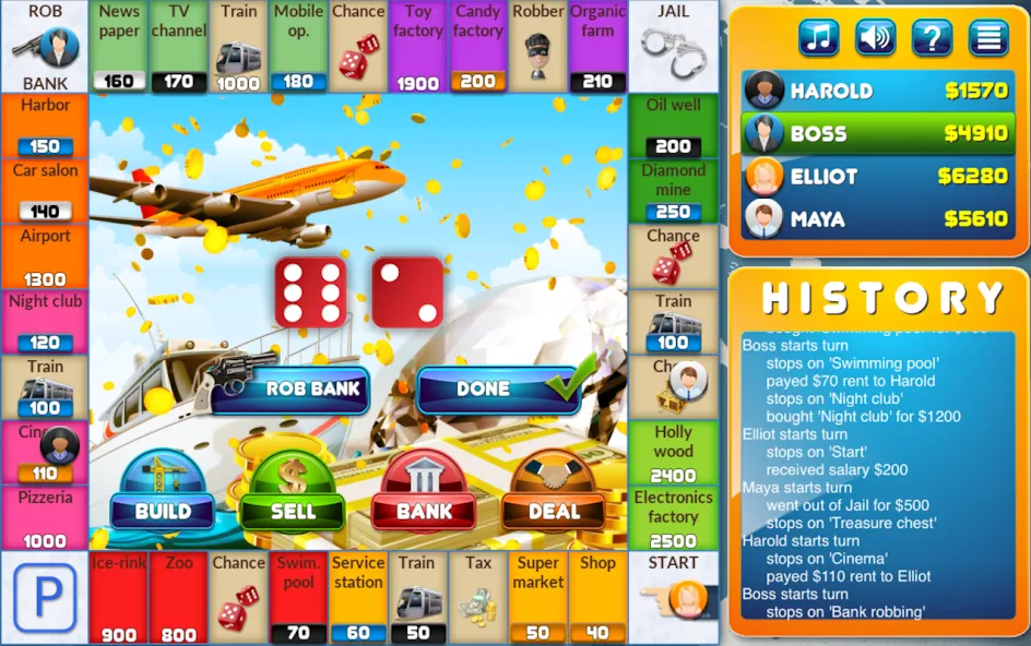 CrazyPoly - Business Dice Game (КрейзиПоли)  [МОД Все открыто] Screenshot 1