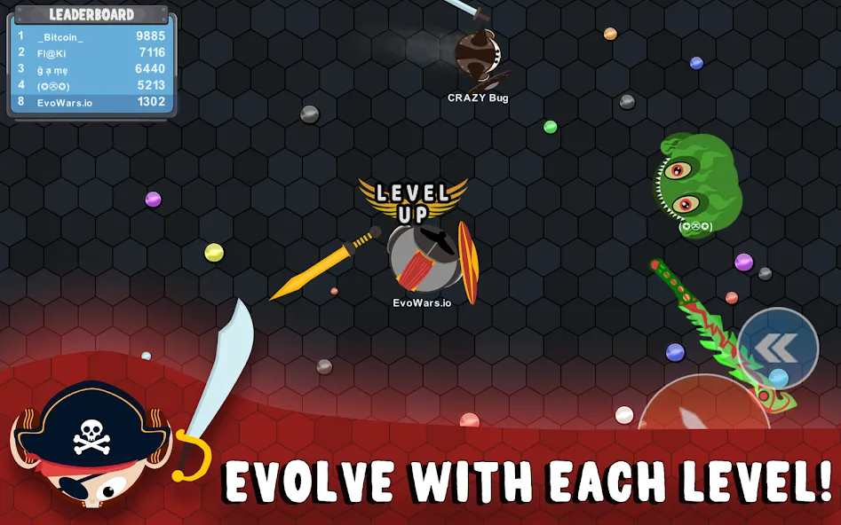 EvoWars.io  [МОД Бесконечные деньги] Screenshot 1