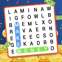 Make Money: Word Search МОД на Андроид