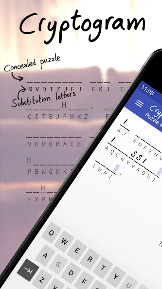 Cryptogram - puzzle quotes (Скрытограмма)  [МОД Бесконечные деньги] Screenshot 1