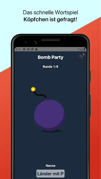 Bomb Party: Das Bombenspiel! (Бомб Пати)  [МОД Все открыто] Screenshot 2