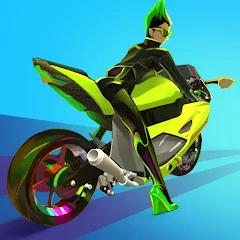 Wild Wheels: Bike Racing МОД на Андроид