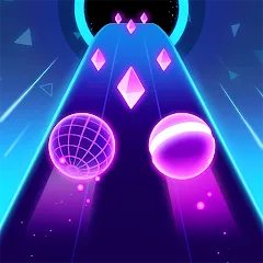 Rolling Twins: Music Ball Rush МОД на Андроид