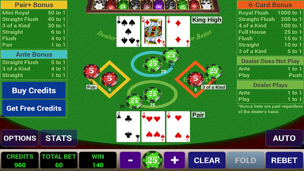 Ace 3-Card Poker (эйс 3)  [МОД Много монет] Screenshot 3