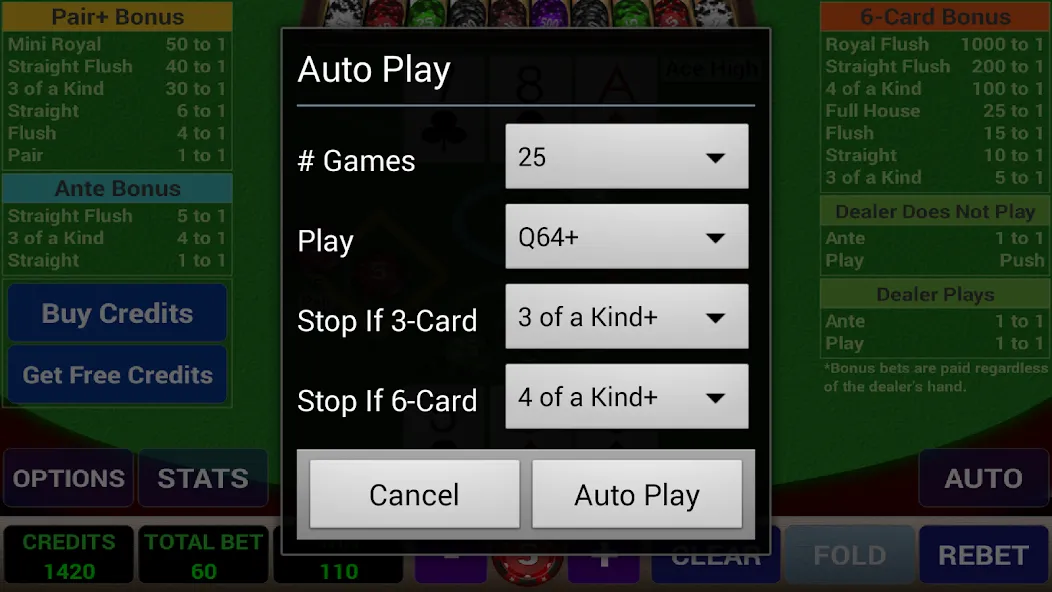 Ace 3-Card Poker (эйс 3)  [МОД Много монет] Screenshot 5
