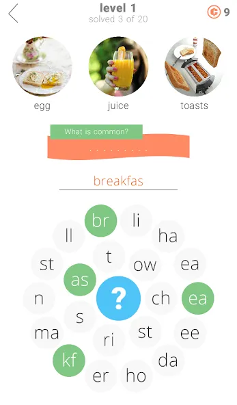 3 Circles: Word Game  [МОД Бесконечные монеты] Screenshot 1
