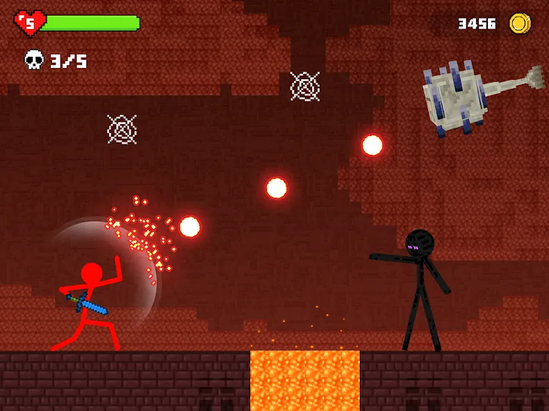 Stick-man Battle - Craft World  [МОД Menu] Screenshot 3