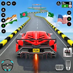 GT Car Stunt : Ramp Car Stunts МОД на Андроид