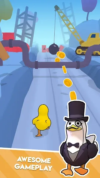Duck On The Run (Дак он зе Ран)  [МОД Много монет] Screenshot 2