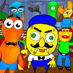 Sponge Neighbor Escape 3D МОД на Андроид