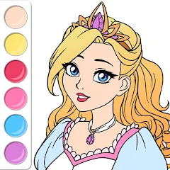Princess Coloring Book Game МОД на Андроид