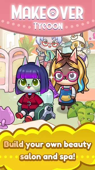 Idle Cat Makeover: Hair Salon  [МОД Menu] Screenshot 4