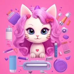 Idle Cat Makeover: Hair Salon МОД на Андроид