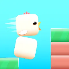 Square Bird - Flappy Chicken МОД на Андроид