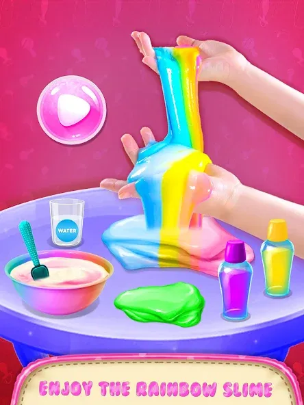 Make Fluffy Slime Maker Game  [МОД Много денег] Screenshot 1