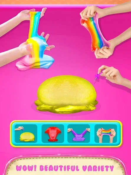 Make Fluffy Slime Maker Game  [МОД Много денег] Screenshot 4