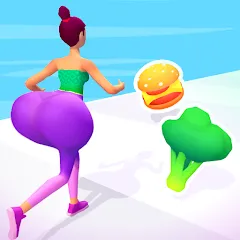 Twerk Race 3D: Belly Body Run МОД на Андроид