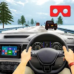 VR Traffic Racing In Car Drive МОД на Андроид