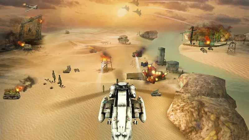 Gunship Strike 3D  [МОД Unlocked] Screenshot 1
