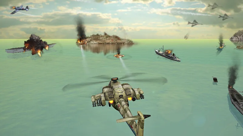 Gunship Strike 3D  [МОД Unlocked] Screenshot 2