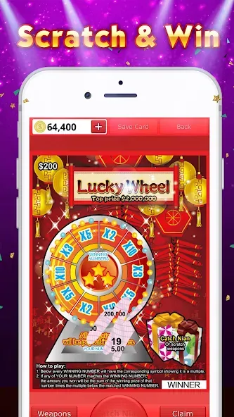 Lottery Scratch Off - Mahjong  [МОД Mega Pack] Screenshot 5