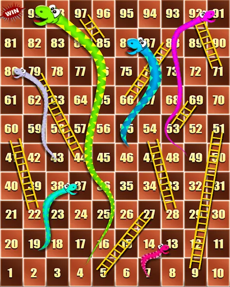 Snake and ladder (Змеи и лестницы)  [МОД Бесконечные деньги] Screenshot 1