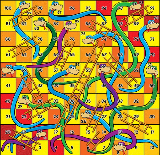 Snake and ladder (Змеи и лестницы)  [МОД Бесконечные деньги] Screenshot 3