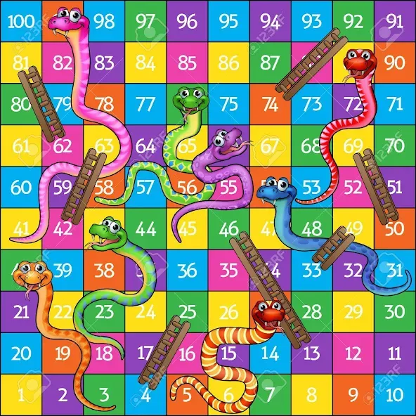 Snake and ladder (Змеи и лестницы)  [МОД Бесконечные деньги] Screenshot 4
