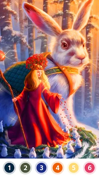 Myth & Fairy Color by Number  [МОД Menu] Screenshot 2