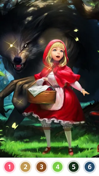 Myth & Fairy Color by Number  [МОД Menu] Screenshot 5