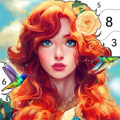 Girls Paint by Number Coloring МОД на Андроид