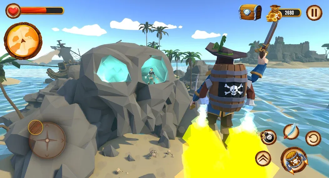 Pirate Polygon Caribbean Sea (Пиратская Полигон Карибское море)  [МОД Бесконечные деньги] Screenshot 4