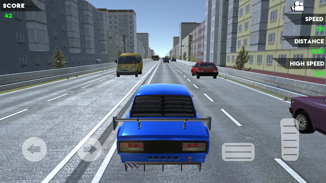 Turbo VAZ: Traffic Racer  [МОД Все открыто] Screenshot 3