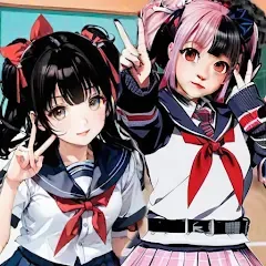 SchoolGirl AI 3D Anime Sandbox МОД на Андроид