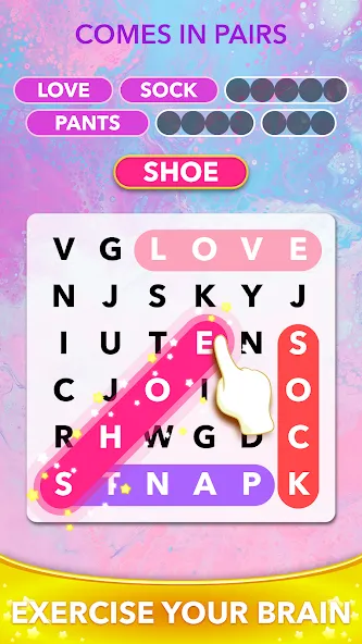 Word Heaps Search - Word Games (Ворд Хипс Срч)  [МОД Бесконечные монеты] Screenshot 4