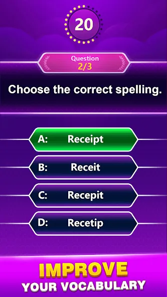 Spelling Quiz - Word Trivia (Спеллинг Квиз)  [МОД Много монет] Screenshot 4