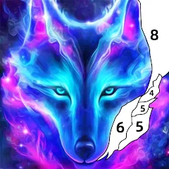 Wolf Coloring Book Color Game МОД на Андроид