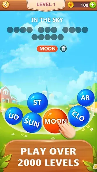 Word Bubble Puzzle - Word Game  [МОД Menu] Screenshot 1