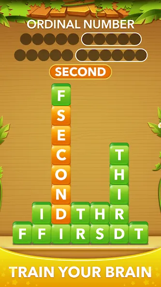 Word Heaps -Connect Stack Word  [МОД Много монет] Screenshot 1